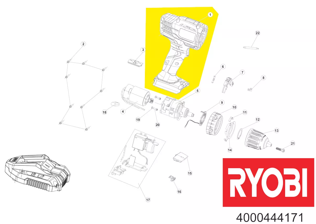 Coque réf. 5131031234 Ryobi